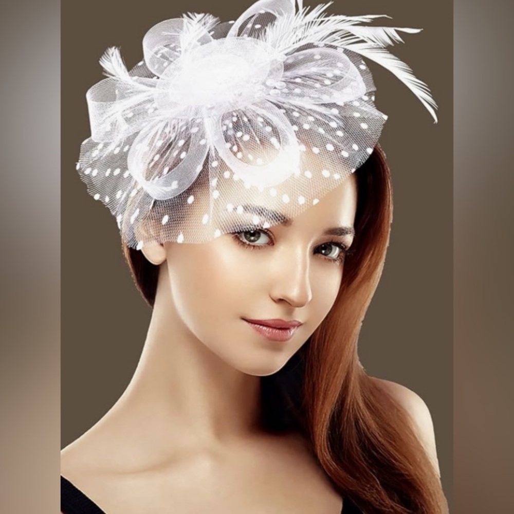 White Feather Headband
